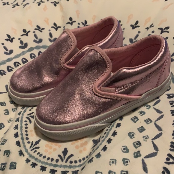 Vans toddler metallic leather slip-on - Picture 8 of 10